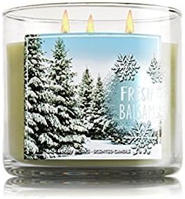 Bath & Body Fresh Balsam 3 Wick Candle 14.5 Oz(2 Pack)