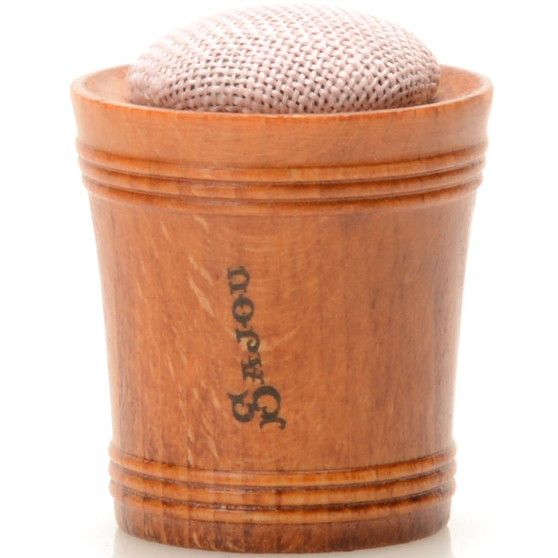 Sajou Wooden Pin Cushion Pink Linen (1 pc)Sajou Wooden Pin Cushion Pink Linen (1 pc)