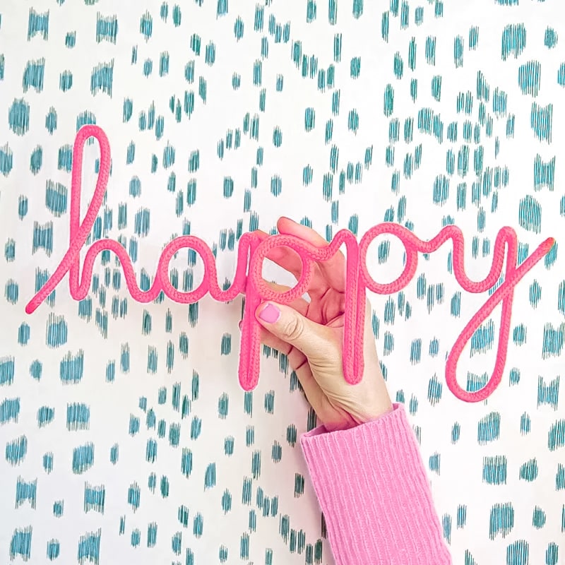 Happy Rope Word – Fuchsia