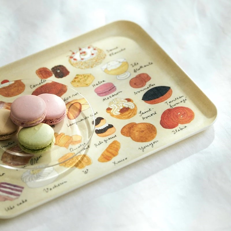 Isabelle Boinot Medium Linen Tray - Gateau
