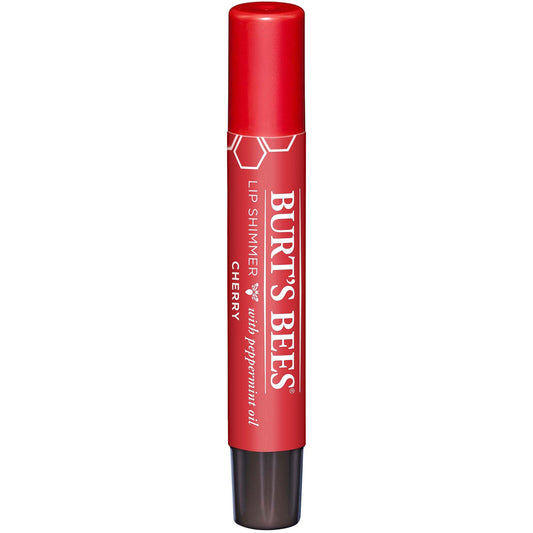 Burt's Bees Lip Shimmer, Cherry, 0.09 Ounces each (Value Pack of 8)