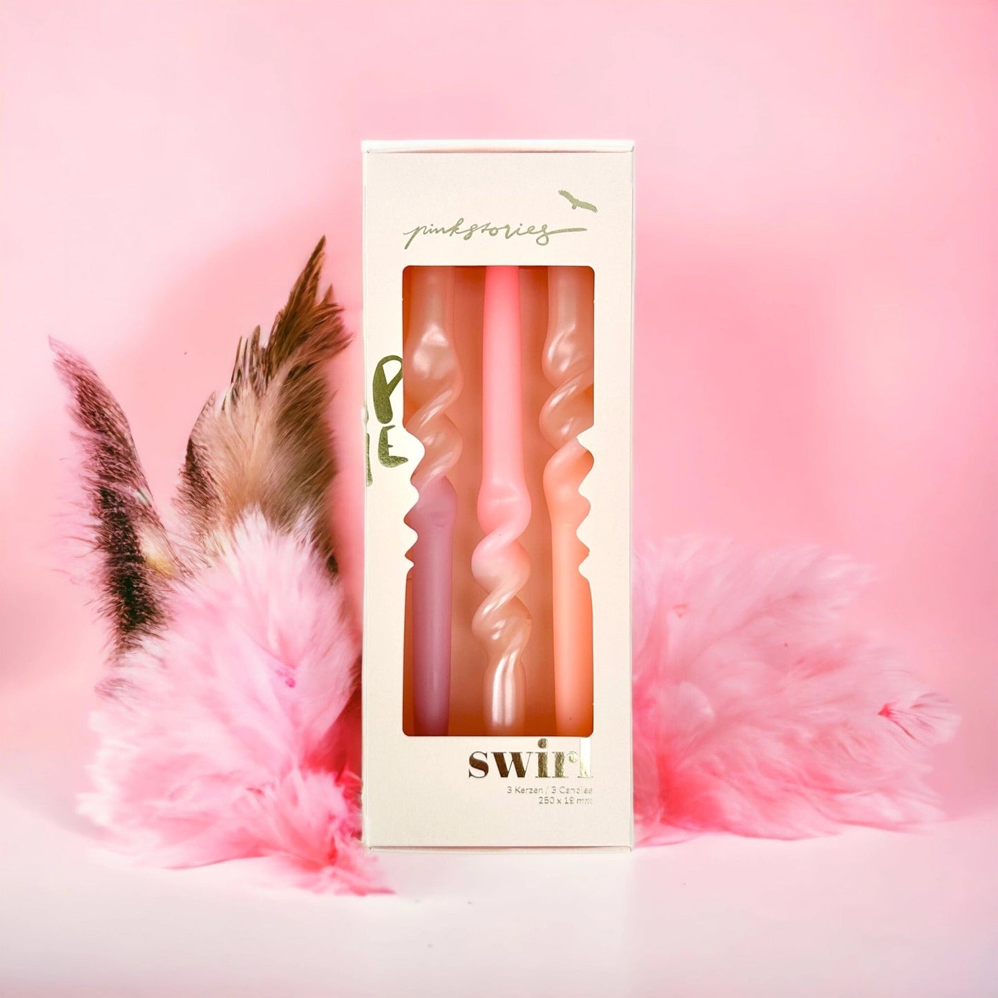 Dip Dye Swirl Candles