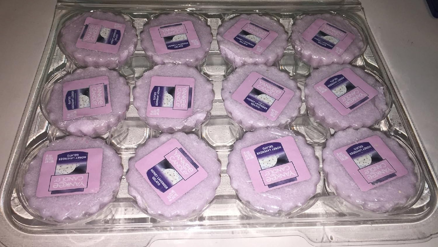 Yankee Candle Bundle of 12 Honey Lavender Gelato Tarts Wax Melts