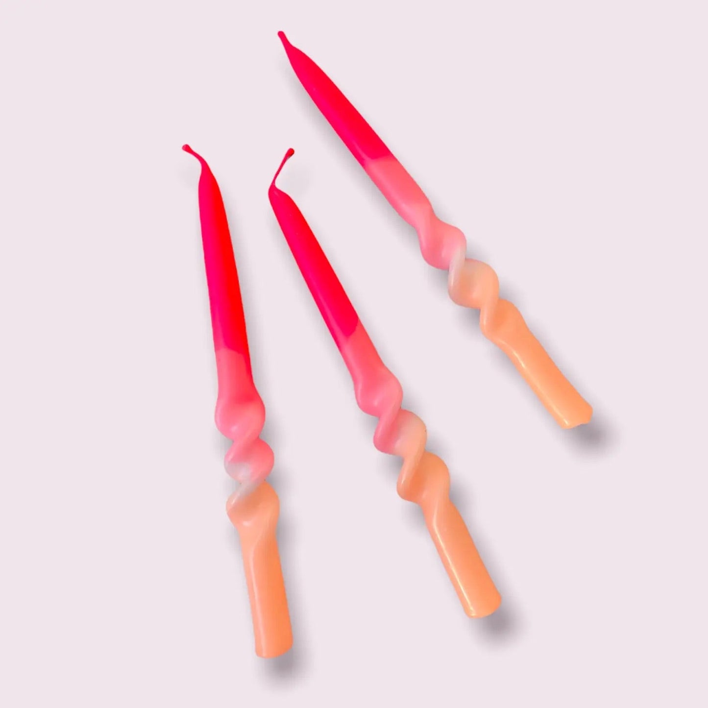 Dip Dye Swirl Candles