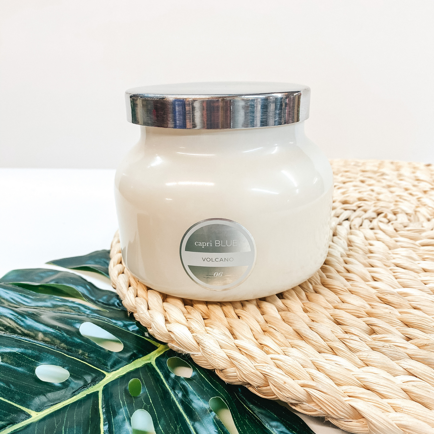 Capri Blue | 19 oz. Signature Jar Candle in White | Volcano