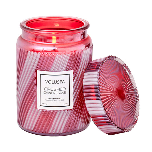 Voluspa Crushed Candy Cane Candle 18 oz