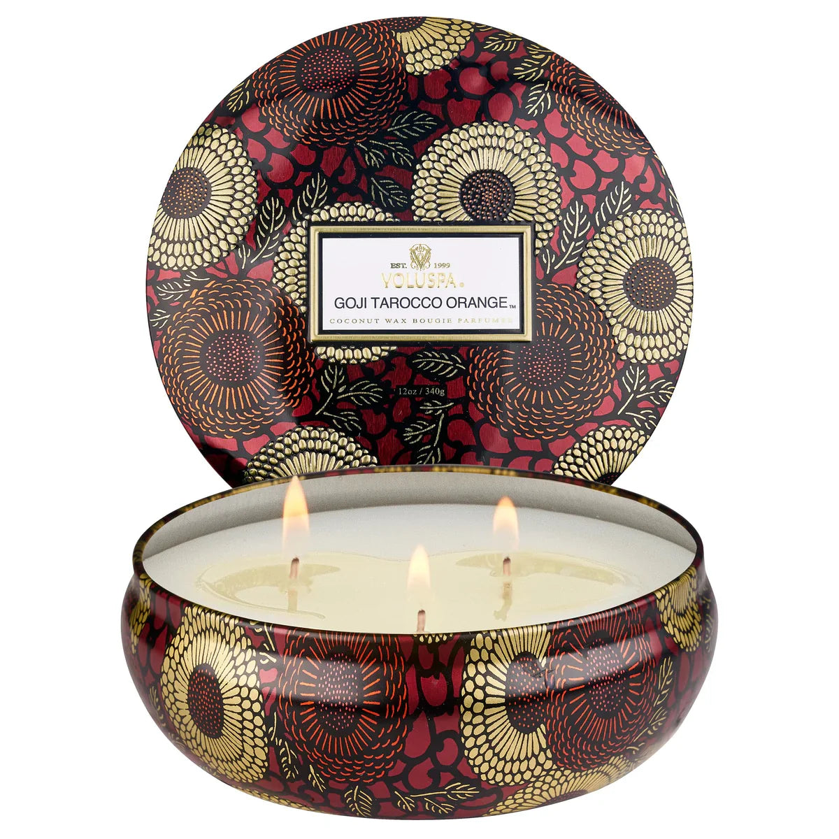 Japonica 3 Wick Tin Candle 12oz
