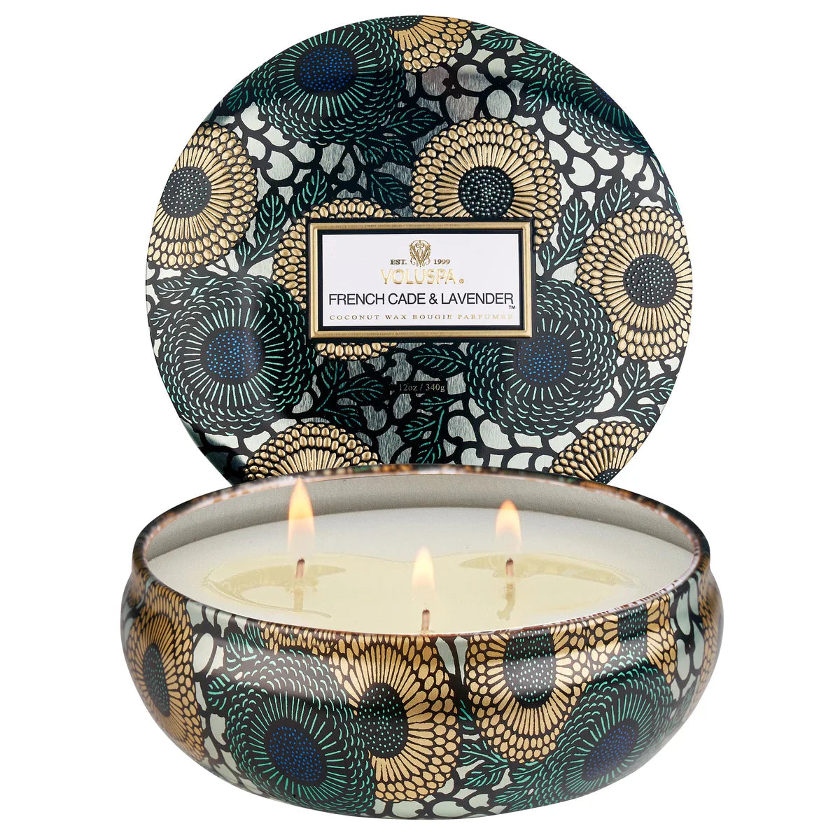 Japonica 3 Wick Tin Candle 12oz