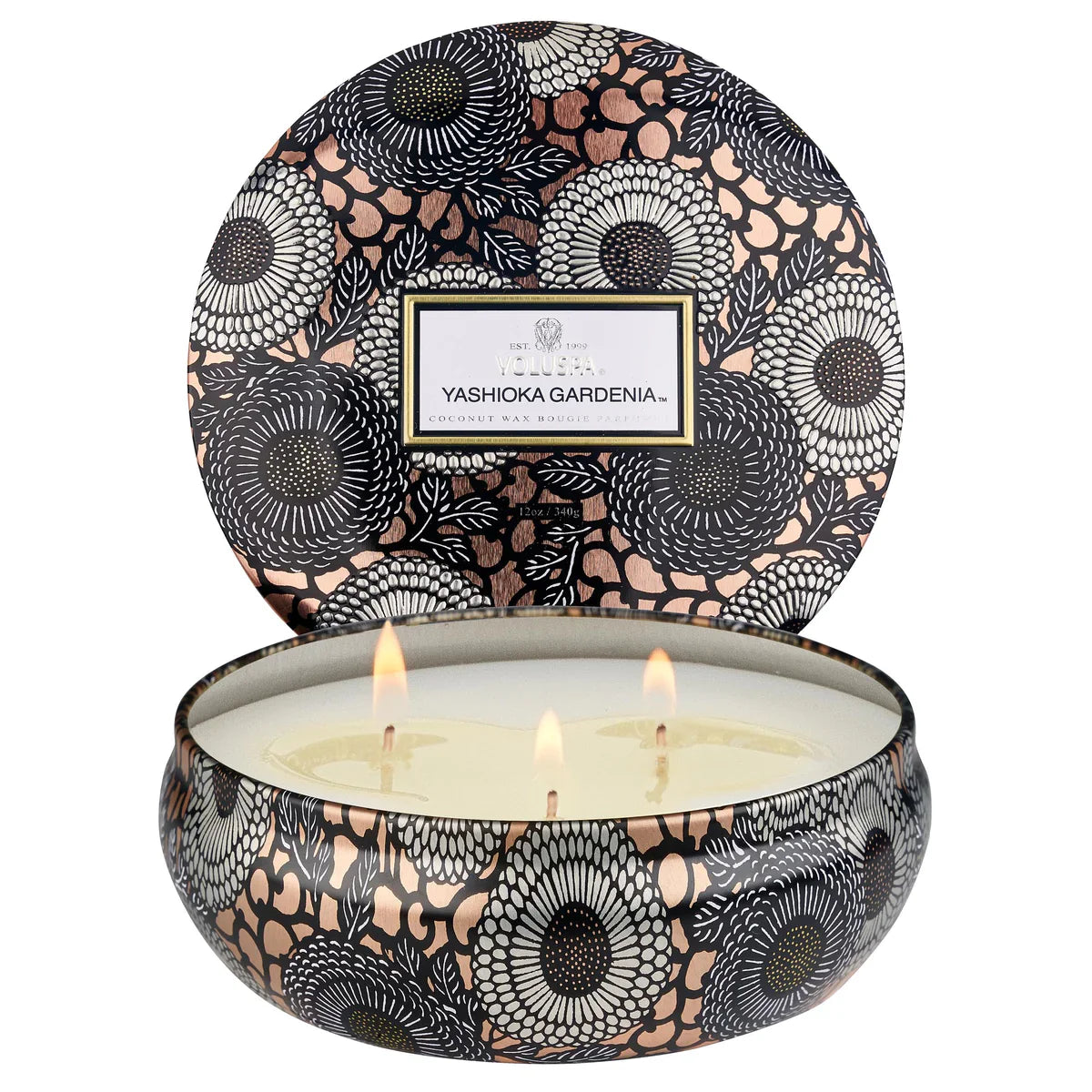 Japonica 3 Wick Tin Candle 12oz