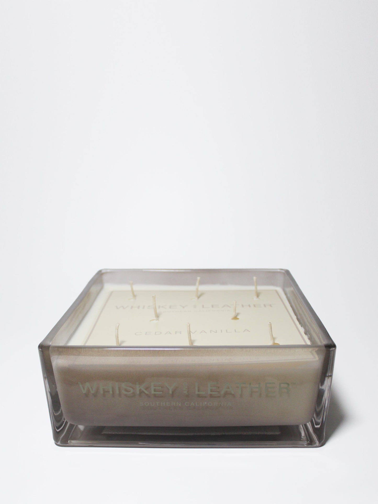 Cedar Vanilla Whiskey and Leather 54 oz scented candle