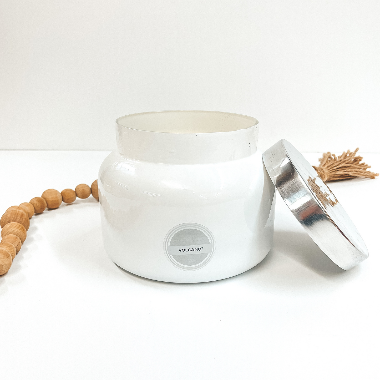 Capri Blue | 48 oz. Jumbo Jar Candle in White | Volcano