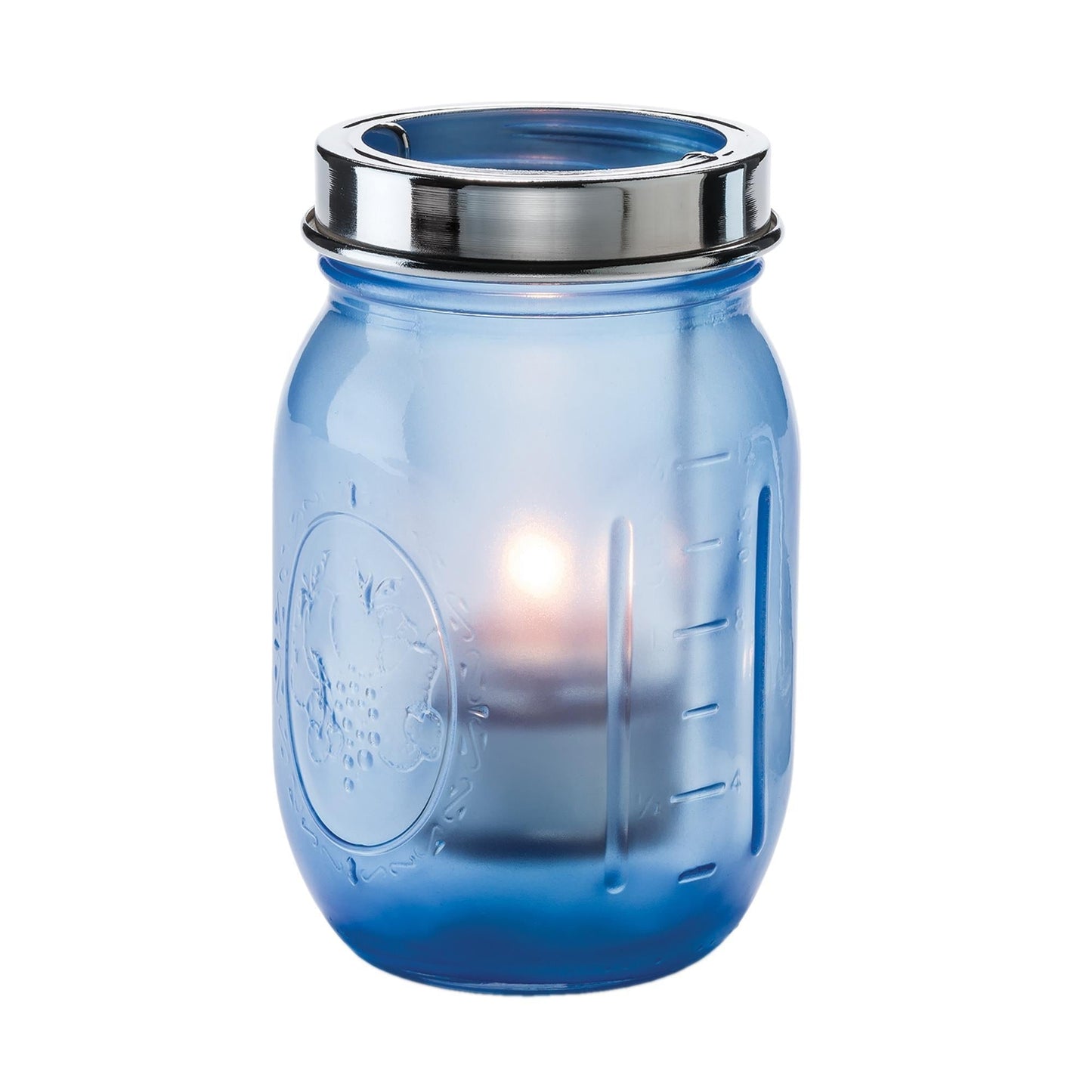 Candles Satin Dark Blue Hollowick FireFly Lamp Clear with Cradle