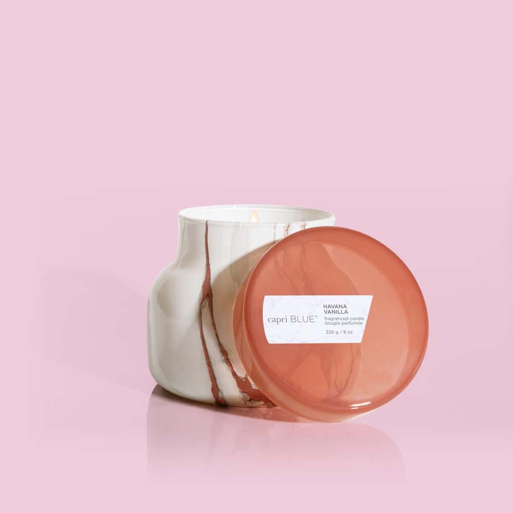 Capri Blue Mod Marble Candle