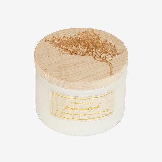 Lemon & Oak - 3 wick Print Block candle