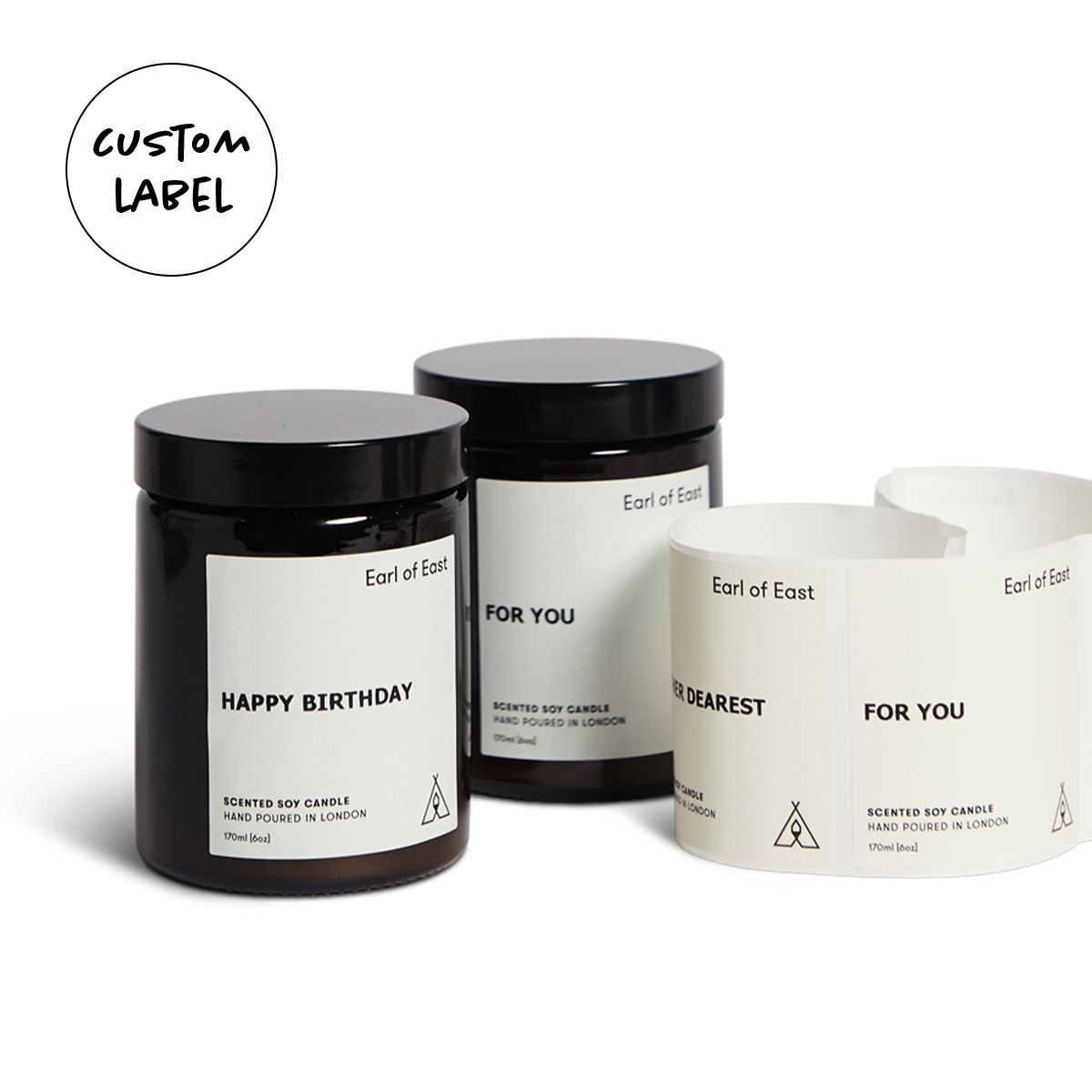 Earl of East | Customised Soy Wax Candle 170ml [6oz]