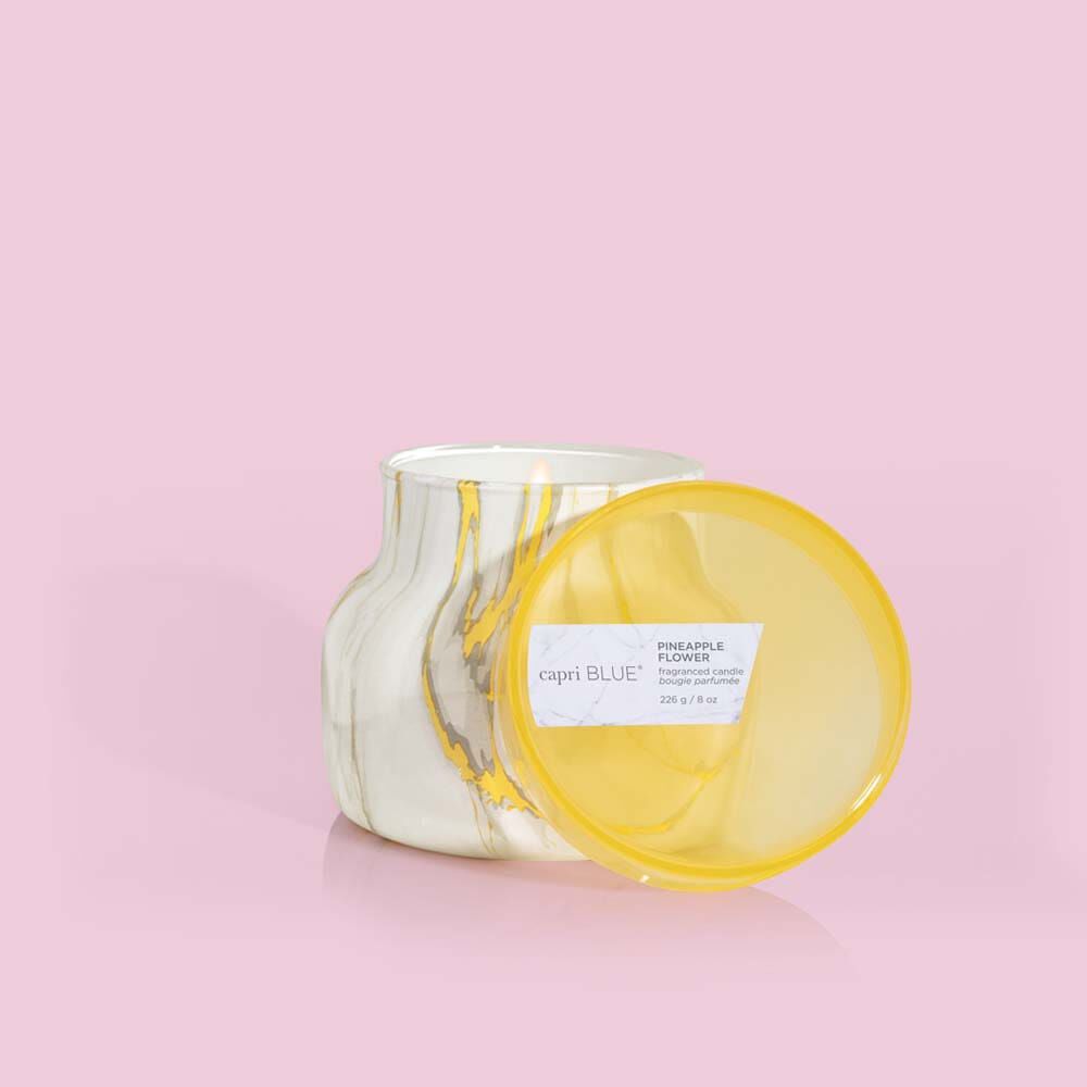 Capri Blue Mod Marble Candle